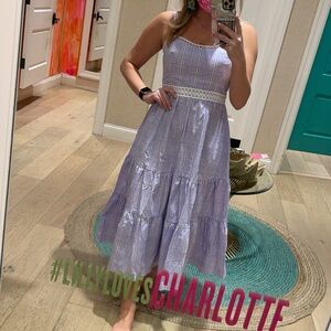 Lilly Pulitzer Lavender Gingham Dress